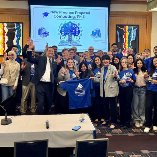 COC Dean, Faculty and students happy as board approves computing Ph.D. program